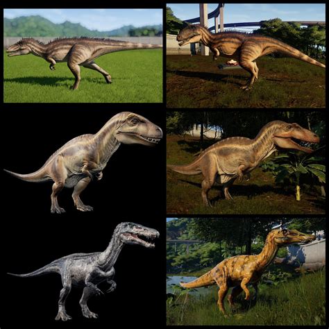 JWE Dinosaurs vs what I hope they look like in JWE 2. Please Frontier. : r/jurassicworldevo