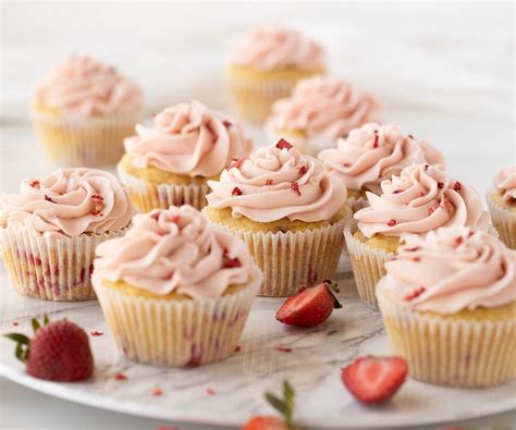 Gluten-Free Fresh Strawberry Cupcakes | Chef Janet