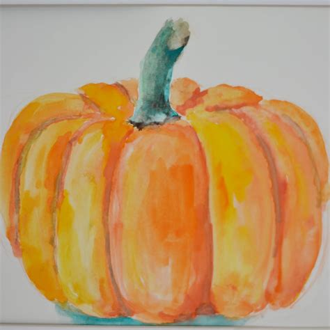 Architecture of a Mom: Watercolor Pumpkin