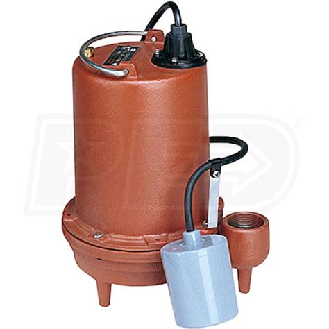 Liberty Pumps FL61A - 6/10 HP Cast Iron Effluent Pump w/ Piggyback Tether Float