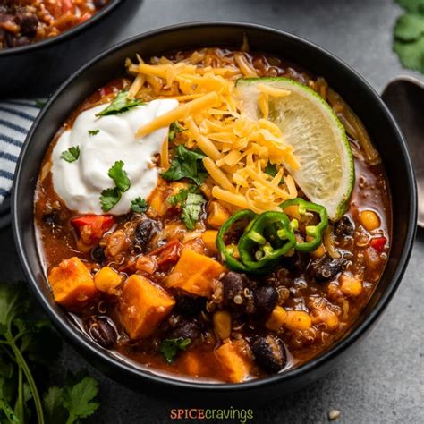 Instant Pot Vegetarian Chili - Spice Cravings