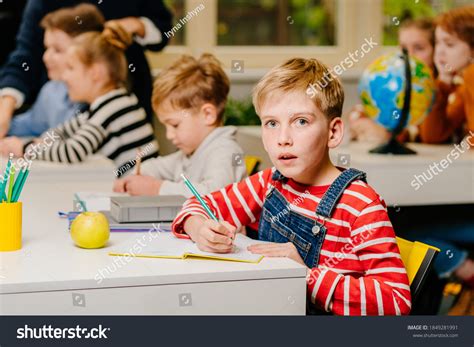 Group Children Working Classroom Together Kids Stock Photo 1849281991 ...