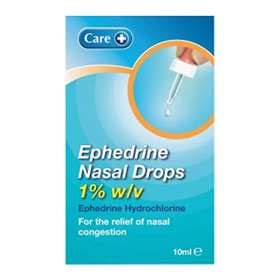 Care Ephedrine Nasal Drops 1.0% 10ml - ExpressChemist.co.uk - Buy Online