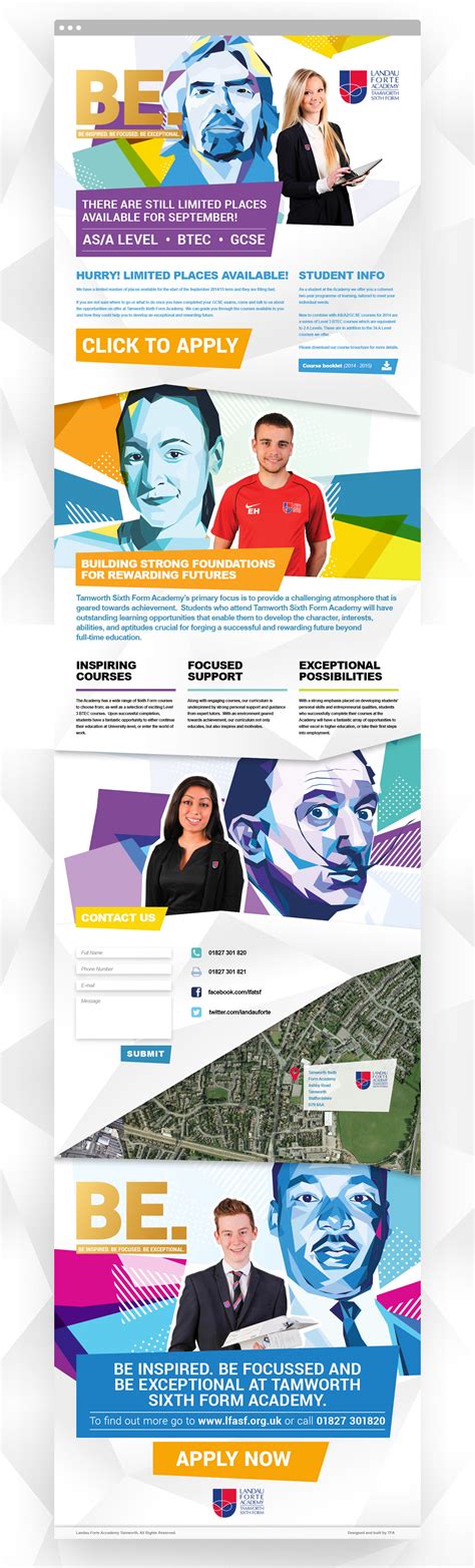 Landau Forte Academy | Applications Driver Campaign :: Behance