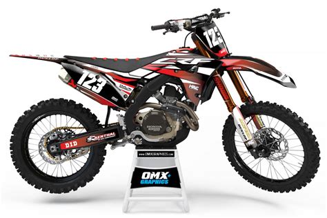 Honda motocross graphics- Force Red – OMXGraphics