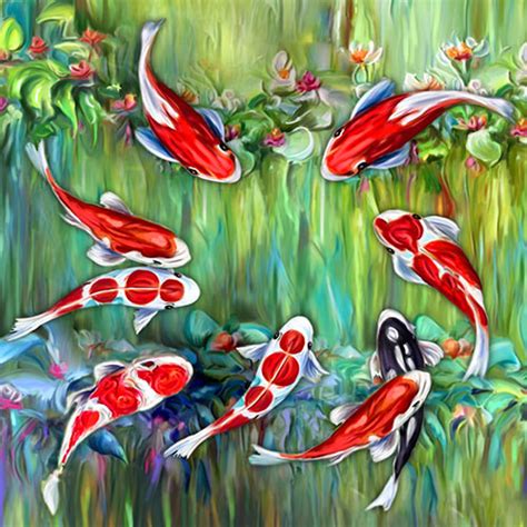 Feng Shui Koi Fish Painting | ArtFactory