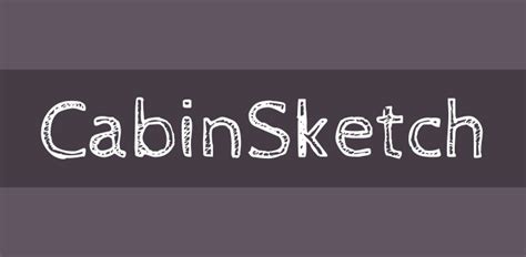 Cabin Sketch Font Free Download