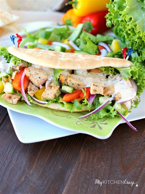 Chicken Pita Wraps - My Kitchen Craze