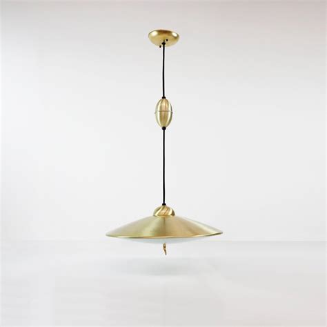 Midcentury Pull Down Pendant Light Fixture For Sale at 1stDibs