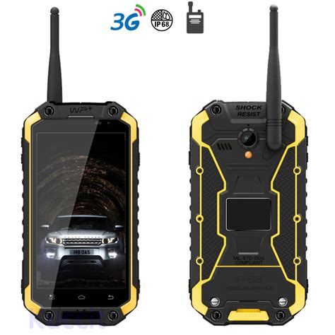 2GB RAM Rugged Waterproof Phone Android Smartphone Shockproof Wireless Charging 3G UHF Radio ...