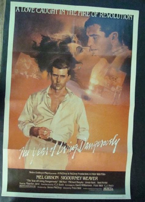 Original one sheet movie poster for The Year of Living Dangerously starring Mel Gibson ...