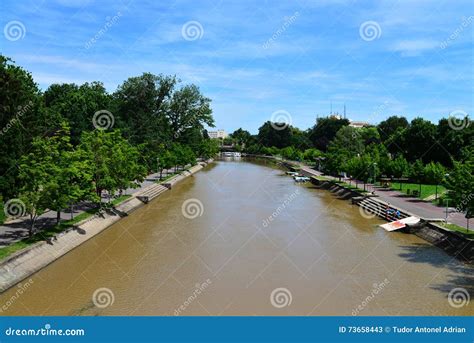 Timisoara Bega River stock image. Image of romania, travel - 73658443