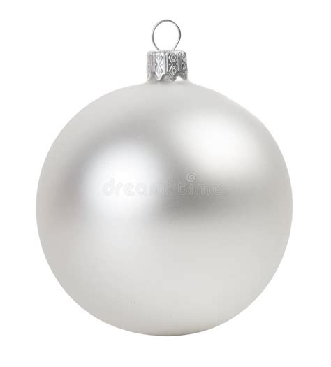 Silver christmas ball stock image. Image of silver, xmas - 34924437