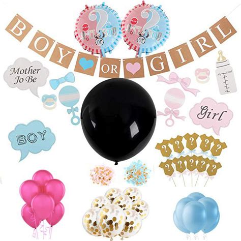 Gender reveal - Boy or Girl - Baby Shower Party Balloon DIY decoration ...