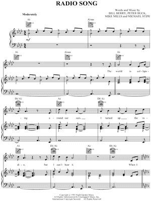 "RADIO SONG" Sheet Music - 1 Arrangement Available Instantly - Musicnotes