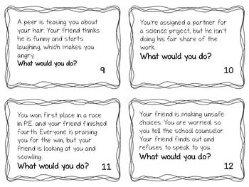 Conflict Resolution Task Cards - Problem-Solving Scenarios | TPT