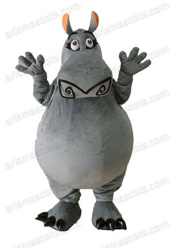 Madagascar Gloria Hippo Mascot Costume Fancy Dress Cartoon Characters ...