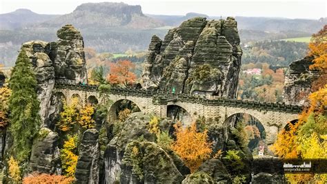 Saxon Switzerland national park. The Bastei Bridge