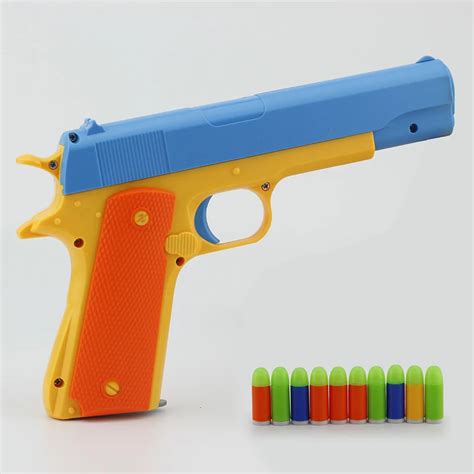 Colorful Cool Toy Gun With Soft Bullets The Best Toys for Children as the Gift Wonderful Toy Gun ...