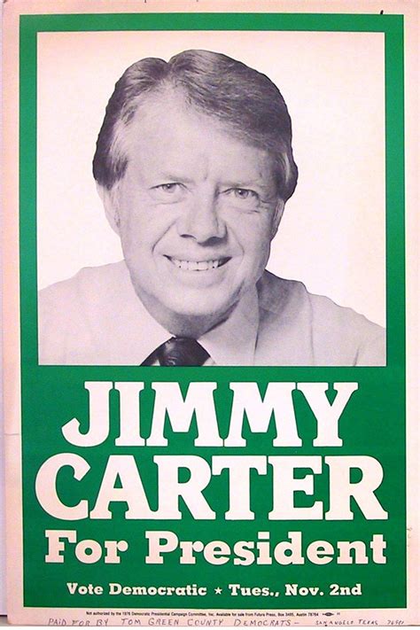 "Jimmy Carter for President"- Jimmy Carter campaign poster, 1976 : r ...