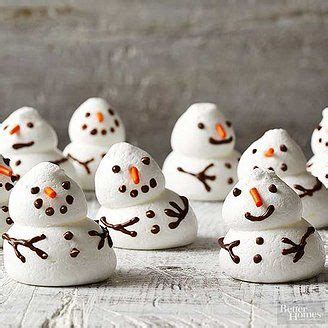 Meringue Snowmen | Recipe | Christmas food desserts, Christmas cookies, Cute christmas desserts