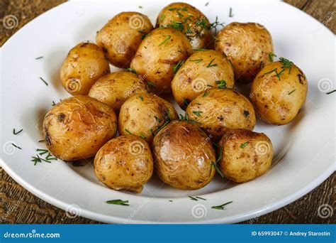 Baked potato stock image. Image of dinner, unpeeled, gourmet - 65993047