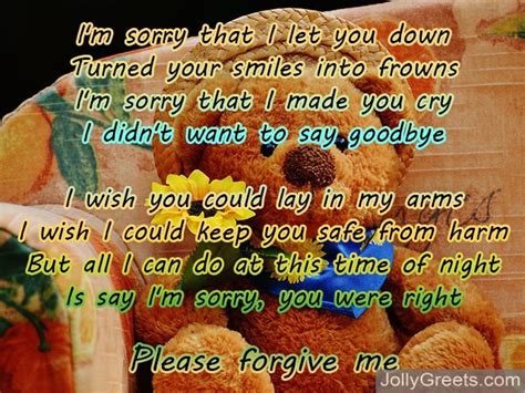 I Am Sorry Poems for Girlfriend: Apology Poems for Her