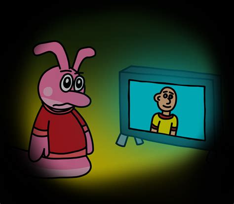 Deno Watches Caillou at 3 AM /Grounded by SpaceyMcSpacer on Newgrounds