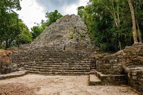 Nohoch Mul Pyramid at the ancient ruins of the Mayan city Coba 5043200 ...