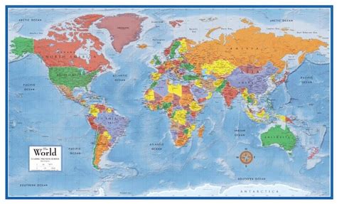 Wall Size World Map Poster ~ AFP CV