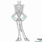 Vox Hazbin Hotel Coloring Pages PngHazbin Ink  sketch template