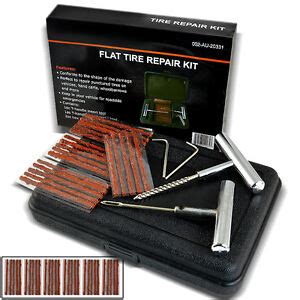 44pc DIY Fix Flat Tire Repair Kit Car Truck Motorcycle at Home Plug Patch Tires | eBay