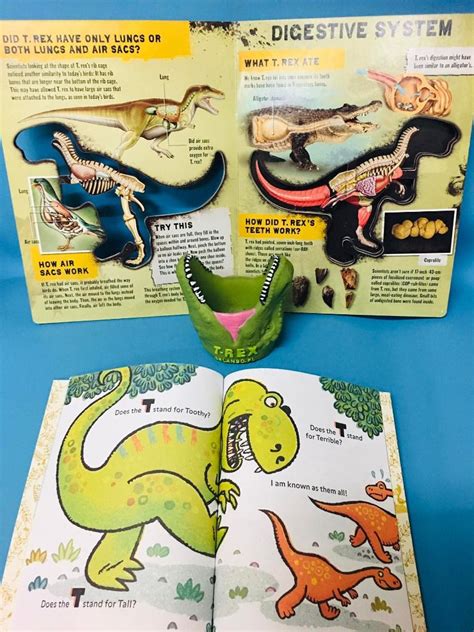 Look Inside T-Rex Book with T-Rex Pencil Holder Bundle, Hobbies & Toys ...