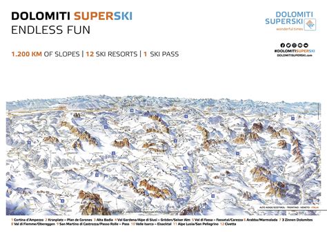 Dolomiti Superski Ski Map Free Download