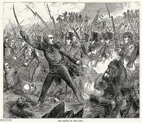 Battle Of Alma Stock Illustration - Download Image Now - 1850-1859 ...