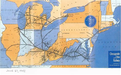 Chesapeake and Ohio Railway, Railroad, System Map, 1948 | Flickr