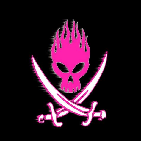 Offspring Skull Pirate Flag in Pink | Pirate flag