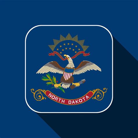 North Dakota state flag. Vector illustration. 15627116 Vector Art at Vecteezy