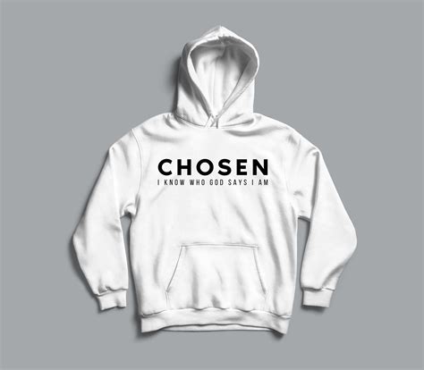 Chosen Christian Hoodie Unisex Bible Verse Hoodie Religious | Etsy