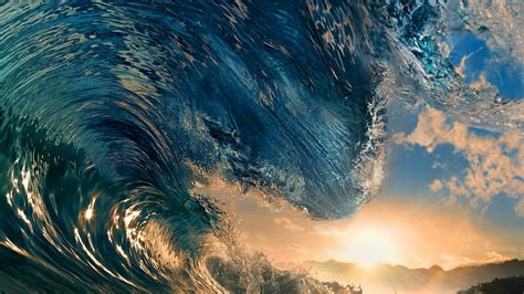 HD wallpaper: sea wave during daytime illustration, art, sunset, beach ...