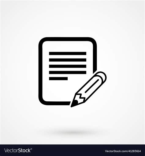 Write icon edit Royalty Free Vector Image - VectorStock