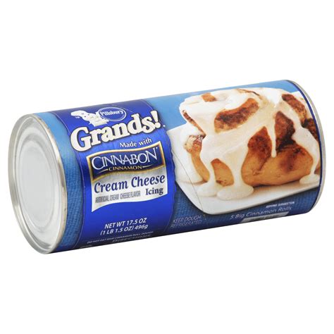 Pillsbury Grands!, Cinnamon Rolls with Cinnabon Cinnamon and Cream Cheese Icing 5 ct; 17.5 oz ...