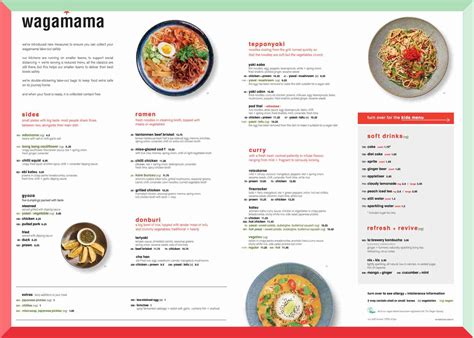 Wagamama Menu UK Prices [2024 June] ️