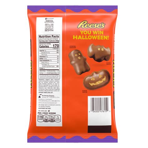 Reese's Peanut Butter Assorted Halloween Shapes Snack Size Bag 9oz : Snacks fast delivery by App ...