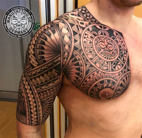 Freehand polynesian tattoo. | Tatuagem maori, Tatuagem maori braço ...