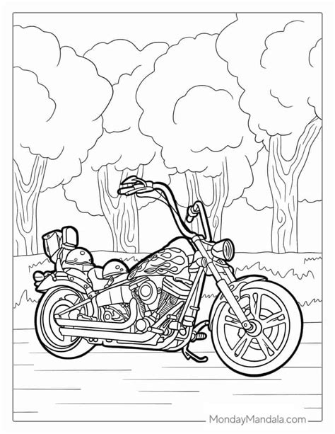 Motorcycle Helmet Coloring Pages