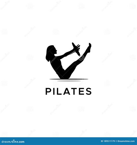 Pilates Woman Silhoutte Vector Logo Stock Vector - Illustration of black, body: 189511179