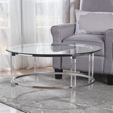 Circular Clarity // Round Lucite Coffee Table - Decor Snob