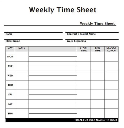 Free Printable Employee Time Sheets | Template Business PSD, Excel ...