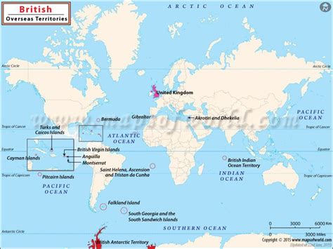 British Overseas Territories Map | British overseas territories, How to ...